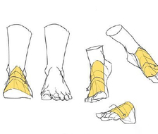 脚的体块参考，多种姿势透视 学画画