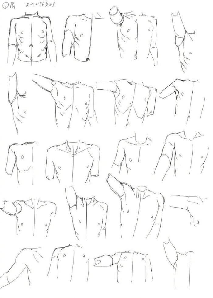 超多手臂绘画练习素材，各种姿势都有哟，学画画 插画图片壁纸