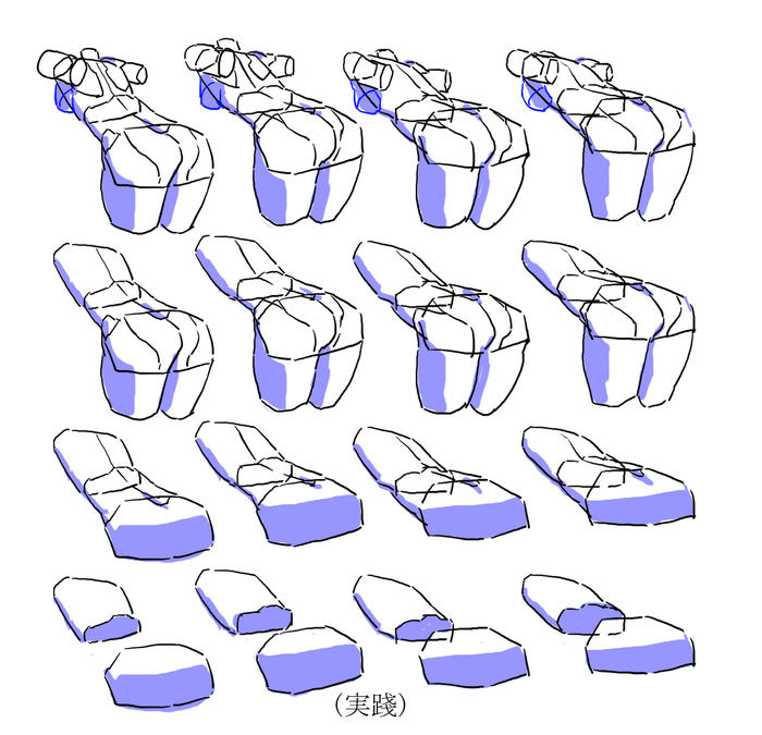 人物体块绘制参考插画图片壁纸