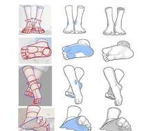 足部、鞋子绘制教程 ，多角度多款式，画师드림팩토리