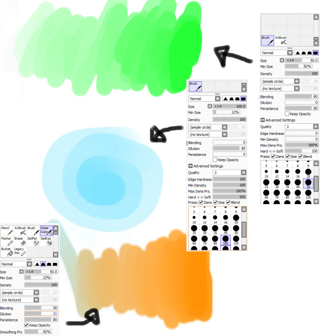 有关 sai 笔刷设置 插画图片壁纸