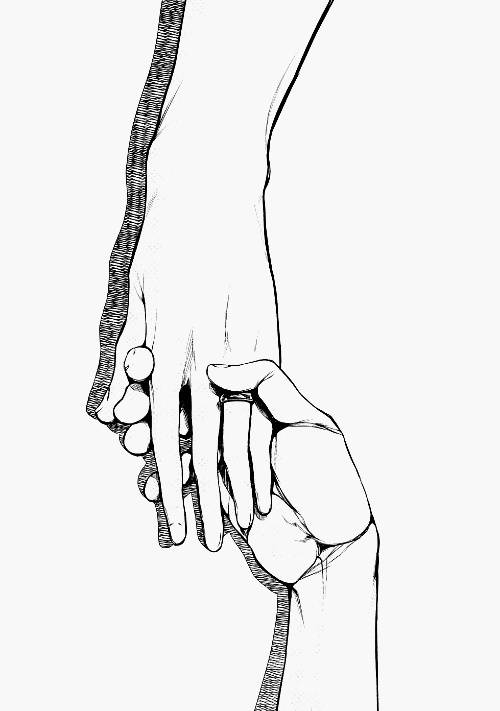 七夕专享看到两只手在一起就莫名的能感受到一些正能量呢一起来画双手