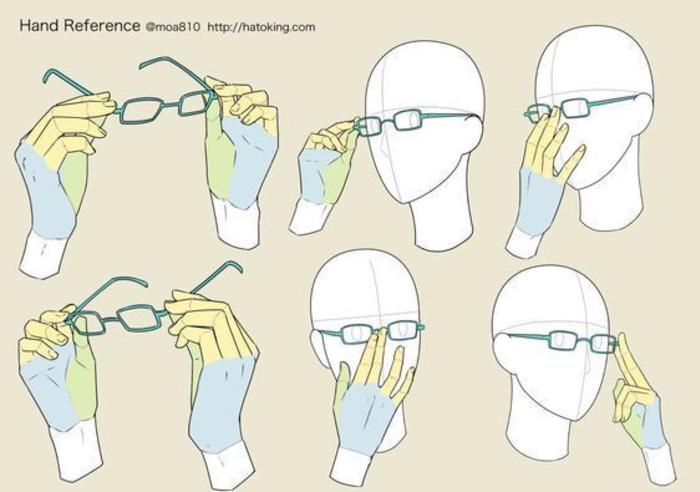 眼镜绘制参考，要给“四眼仔”多点关爱噢 插画图片壁纸