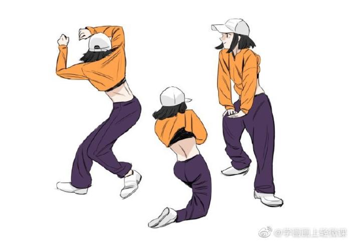 人体动态，各种舞蹈姿势，by画师joongchel kim 插画图片壁纸