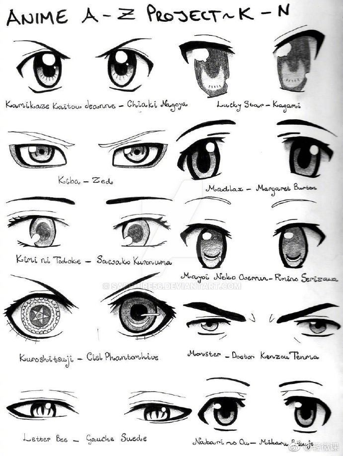 犀利的眼睛你爱了吗， 超多眼睛画法参考插画图片壁纸