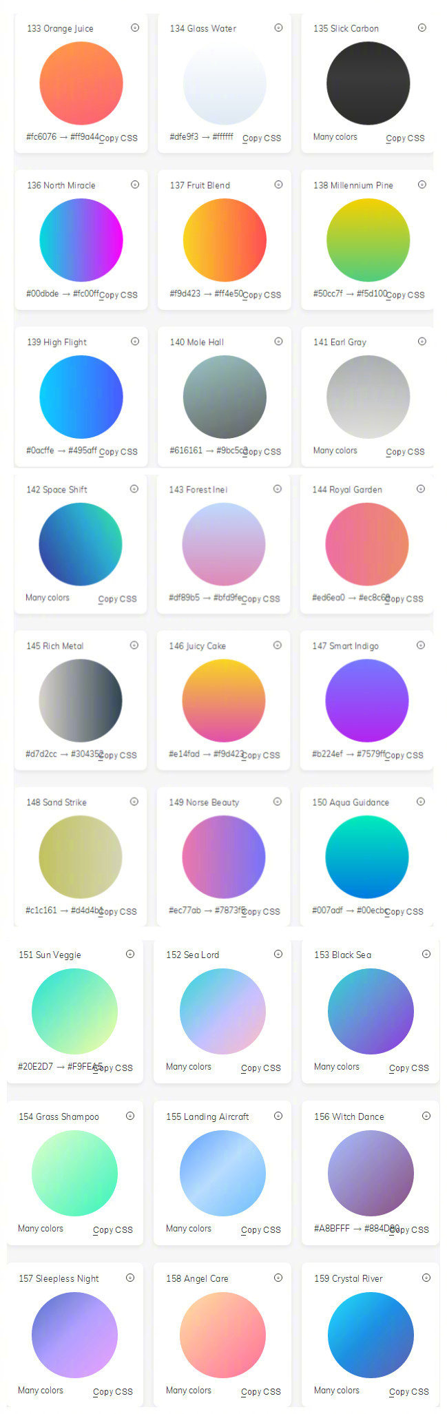 180种渐变配色灵感