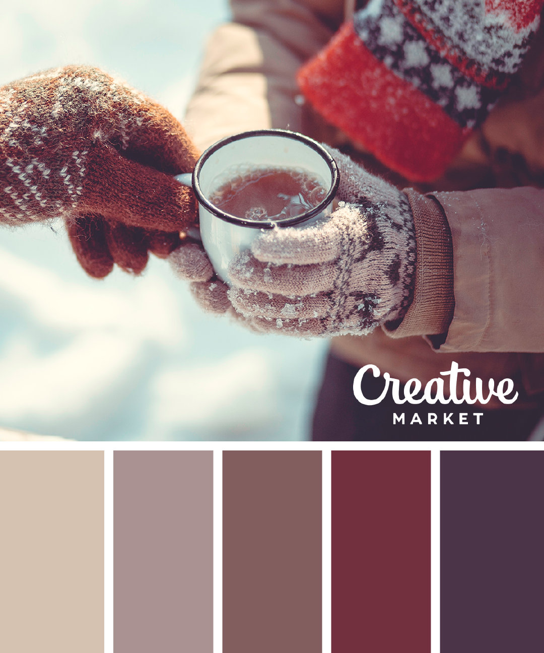 大夏天来个冬日配色色卡素材灵感