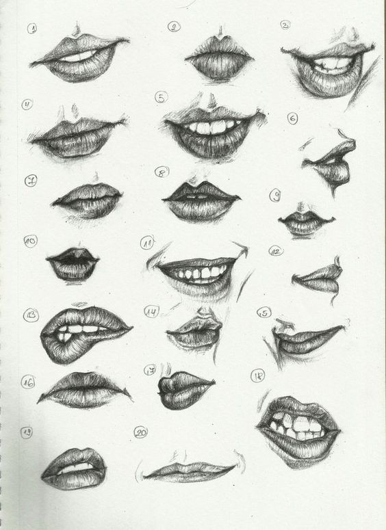 各种画嘴巴的素材 插画图片壁纸