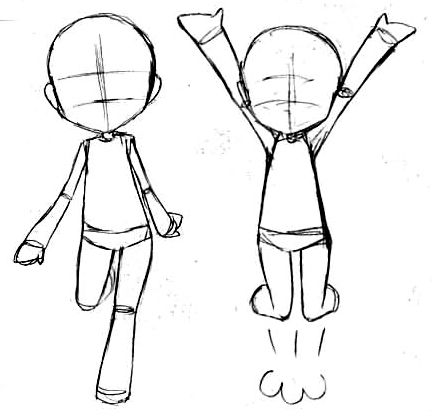 萌萌哒的2d人物素材