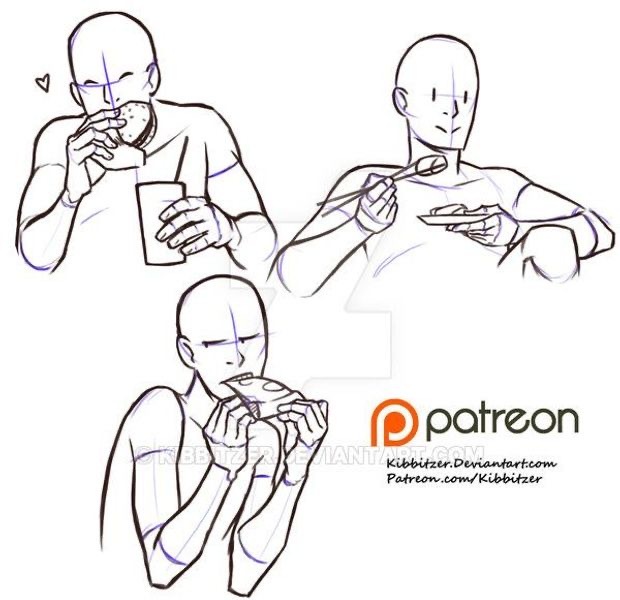 人体上半身线稿参考多种日常姿势收藏学习吧画师kibbitzer