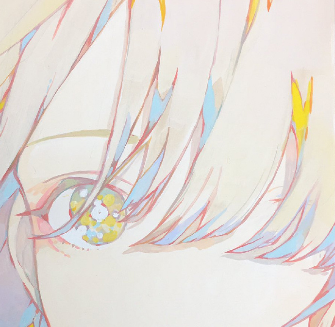 二次元萌妹子的眼睛，日本画师ナナカワ 画风参考 插画图片壁纸