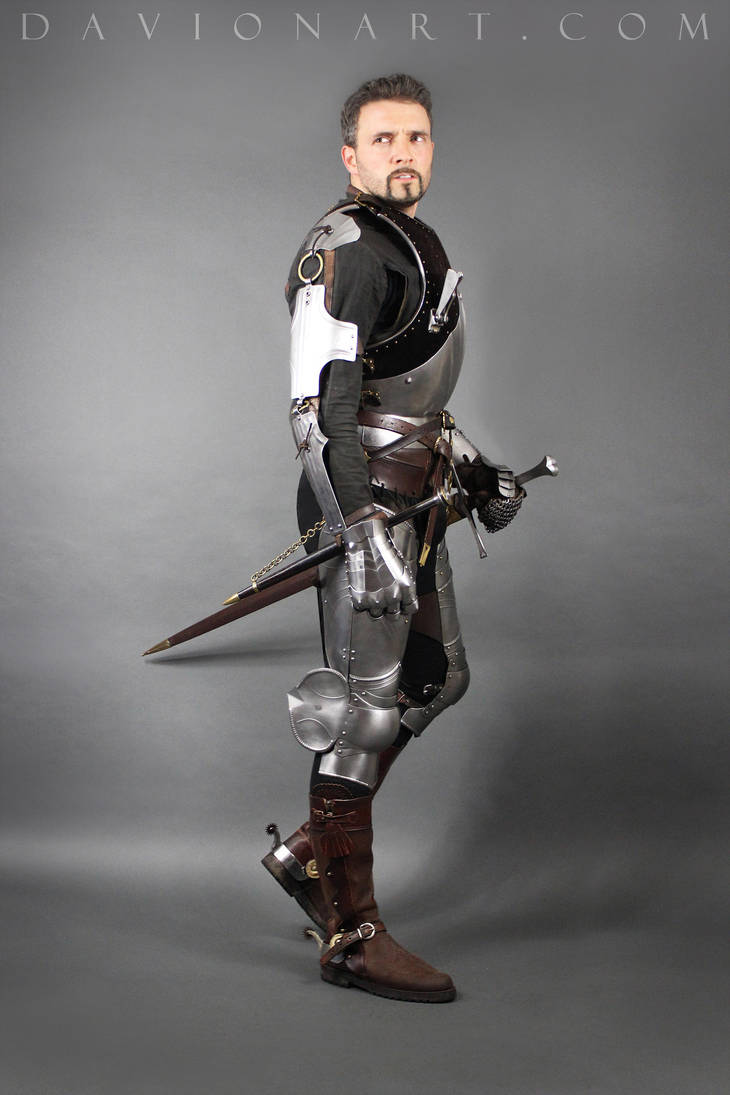中世纪骑士打斗素材，服装动态一次到位插画图片壁纸
