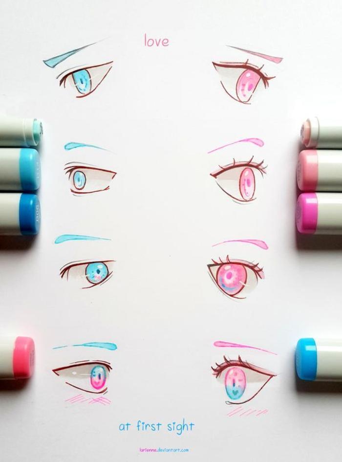 好看的眼睛素材 彩色很不错插画图片壁纸