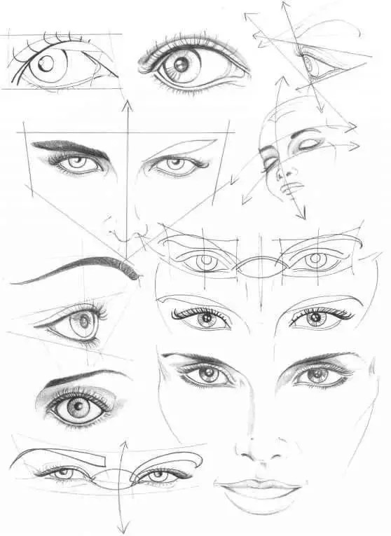 眼睛鼻子嘴的素描结构，理解了就会画啦，ﾉ插画图片壁纸
