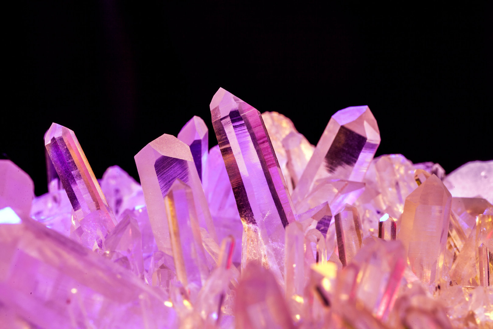 结晶,矿石类材质刻画和色彩搭配参考,学画画 插画图片壁纸