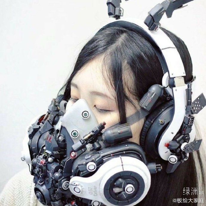 绘画参考丨科技感口罩绘画参考