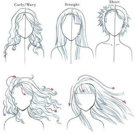 头发的形态与发际线关系以及画法注意要点，码插画图片壁纸