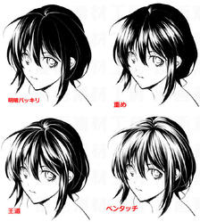 想了想，二次元发型貌似都是杀马特，一组头发的上色方法，来自伊咲ウタ 插画图片壁纸