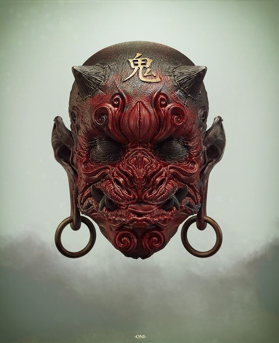 一组不错的鬼面素材 插画图片壁纸