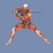 肌肉版武刀姿势素材插画图片壁纸