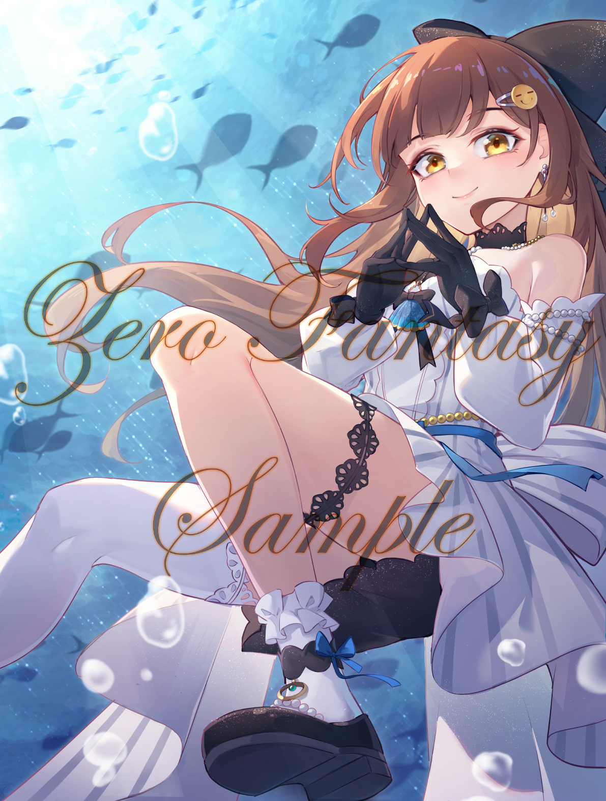 二次元头像半身插图